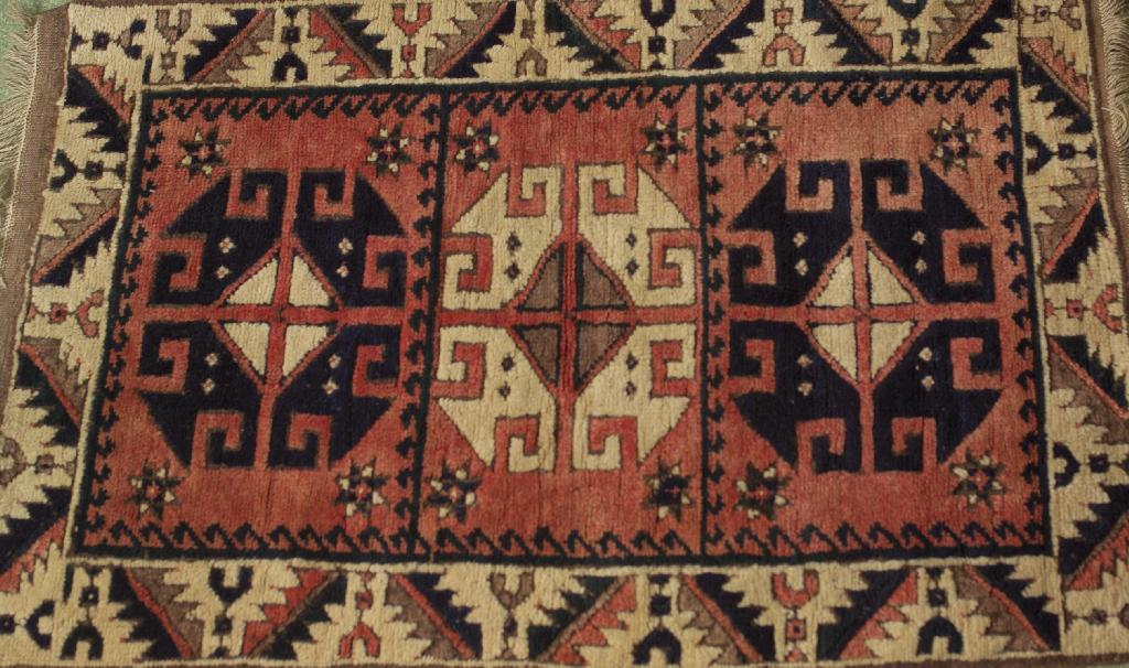 Appraisal: SMALL TURKISH RUG m by m -