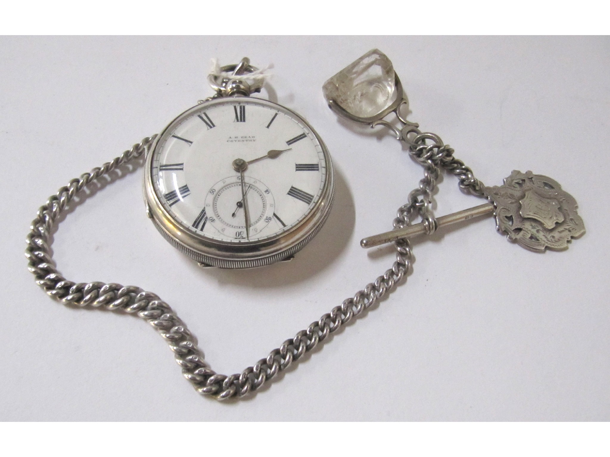 Appraisal: A silver pocket watch A H Read Coventry Chester on