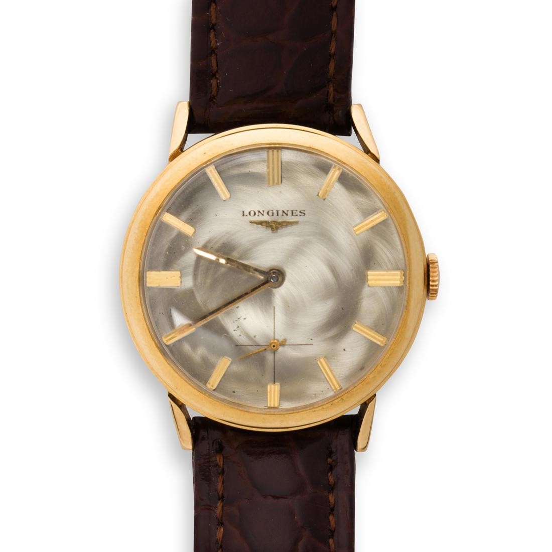 Appraisal: A FOURTEEN KARAT GOLD WRISTWATCH LONGINES A fourteen karat gold