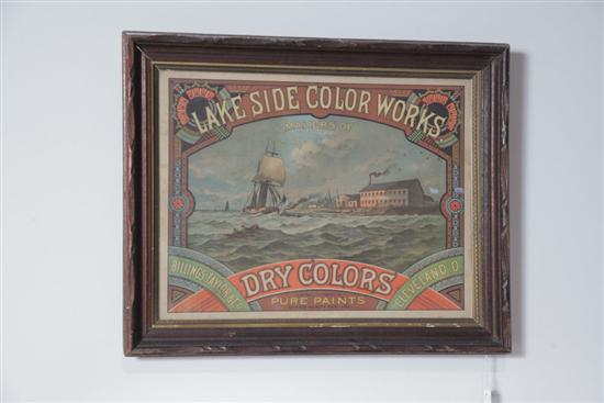 Appraisal: LAKE SIDE COLOR WORKS ADVERTISING CHROMOLITHOGRAPH Polychromatic advertising chromolithograph for