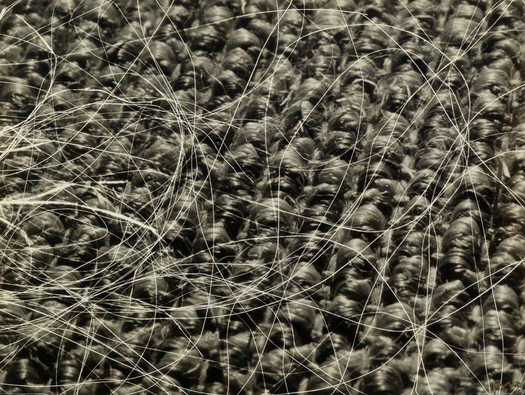 Appraisal: PIM VAN OS - Rope carpet Silver print x inches