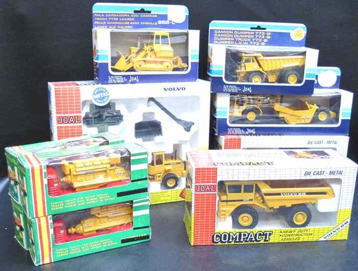 Appraisal: TEN ''JOAL'' DIECAST SCALE MODELS AND TOYS No 's trailer