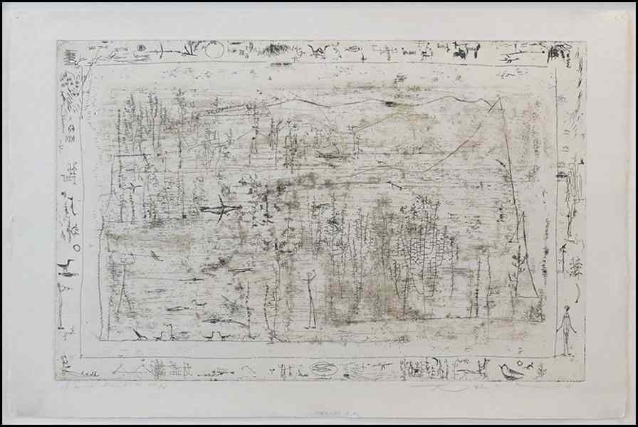 Appraisal: ZAO WOU-KI CHINESE FRENCH B FLORE ET FAUNE Etching on