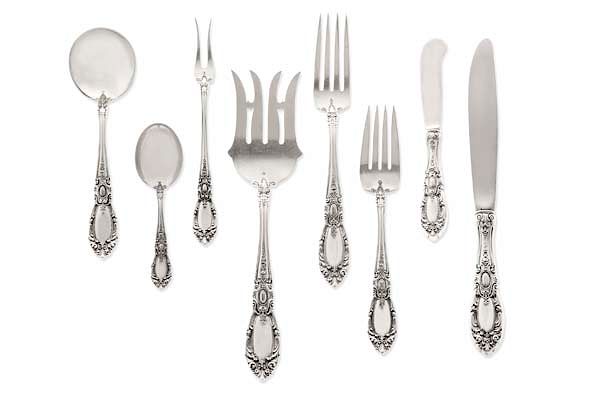 Appraisal: Towle King Richard pattern silver flatware set An American sterling