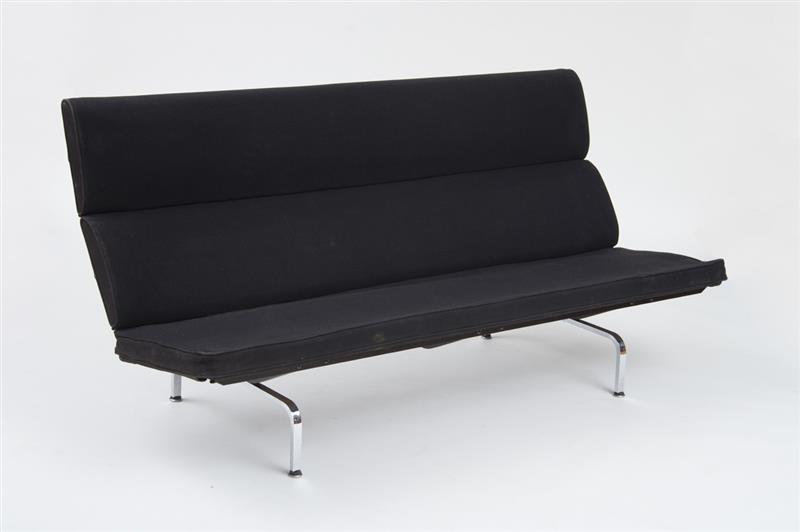 Appraisal: COMPACT SOFA CHARLES RAY EAMES FOR HERMAN MILLER 's Polished