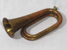 Appraisal: A brass and copper military bugle