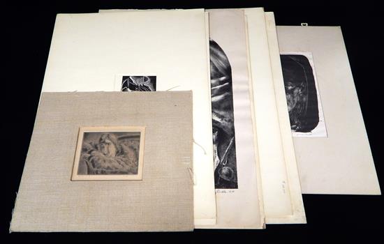 Appraisal: Seven early th C prints Minnie Lois Murphy American -