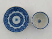 Appraisal: A th century Chinese blue and white export ware saucer