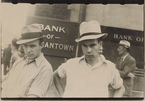 Appraisal: Walker Evans American - Main Street Faces Gelatin silver print