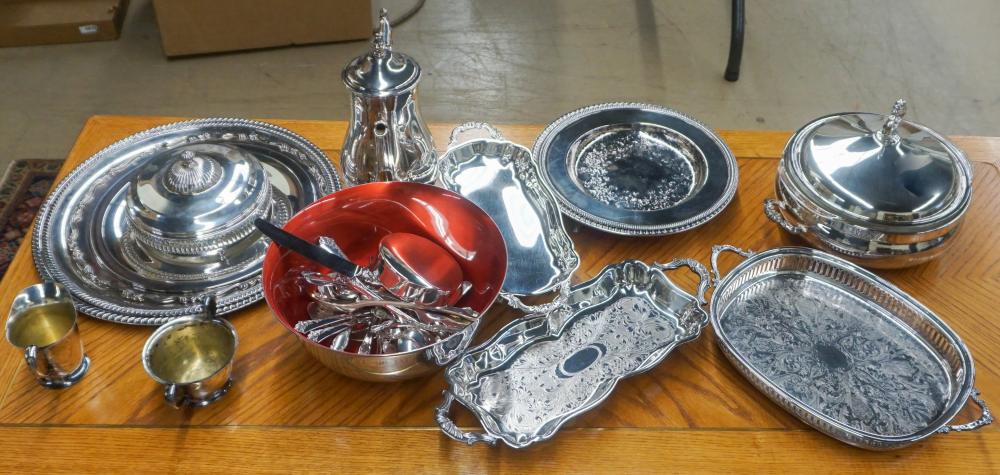 Appraisal: COLLECTION OF ASSORTED SILVERPLATE TABLE AND SERVING ARTICLESCollection of Assorted