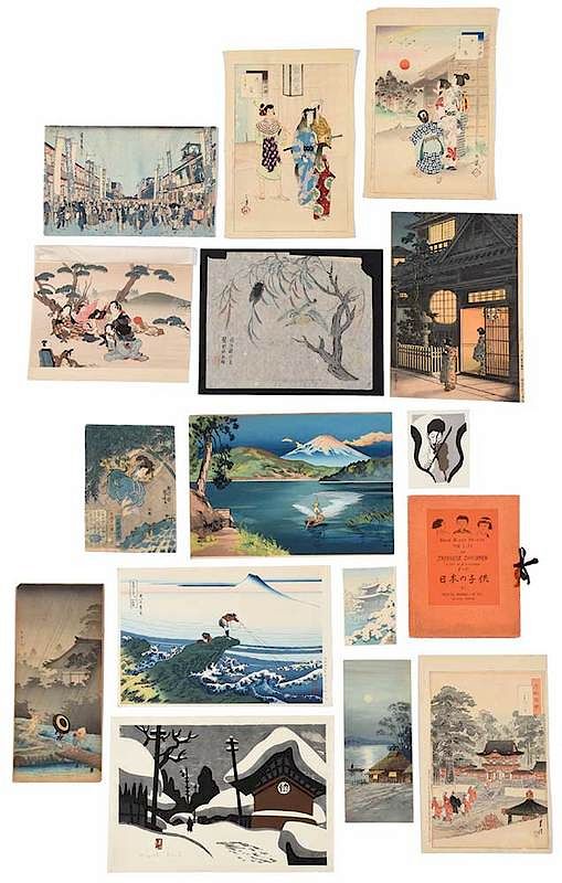 Appraisal: Japanese Woodblock Prints Utagawa Kuniyoshi th th century woodblock prints