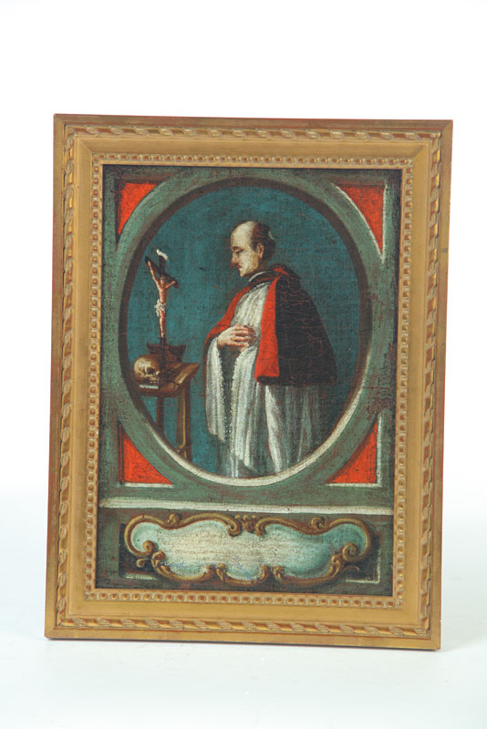 Appraisal: PORTRAIT OF A RELIGIOUS OFFICIAL EUROPEAN SCHOOL MID- TH CENTURY