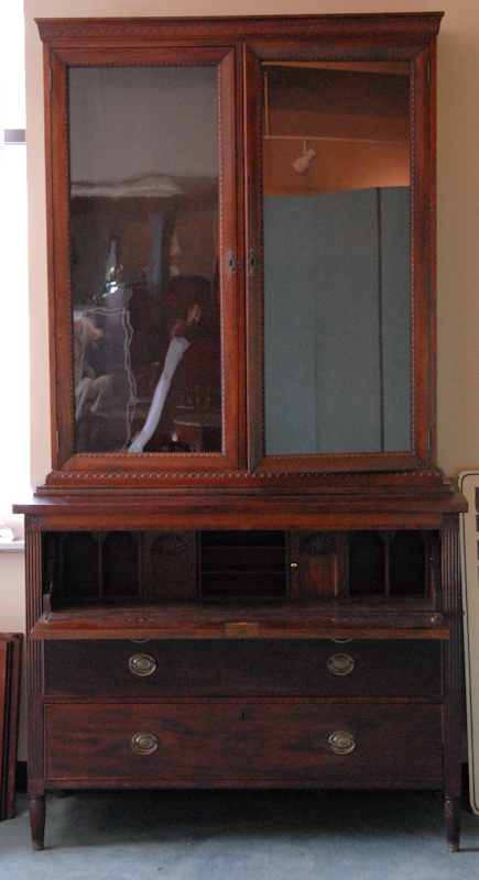 Appraisal: A th C Mahogany Secretary Bookcase from the estate of