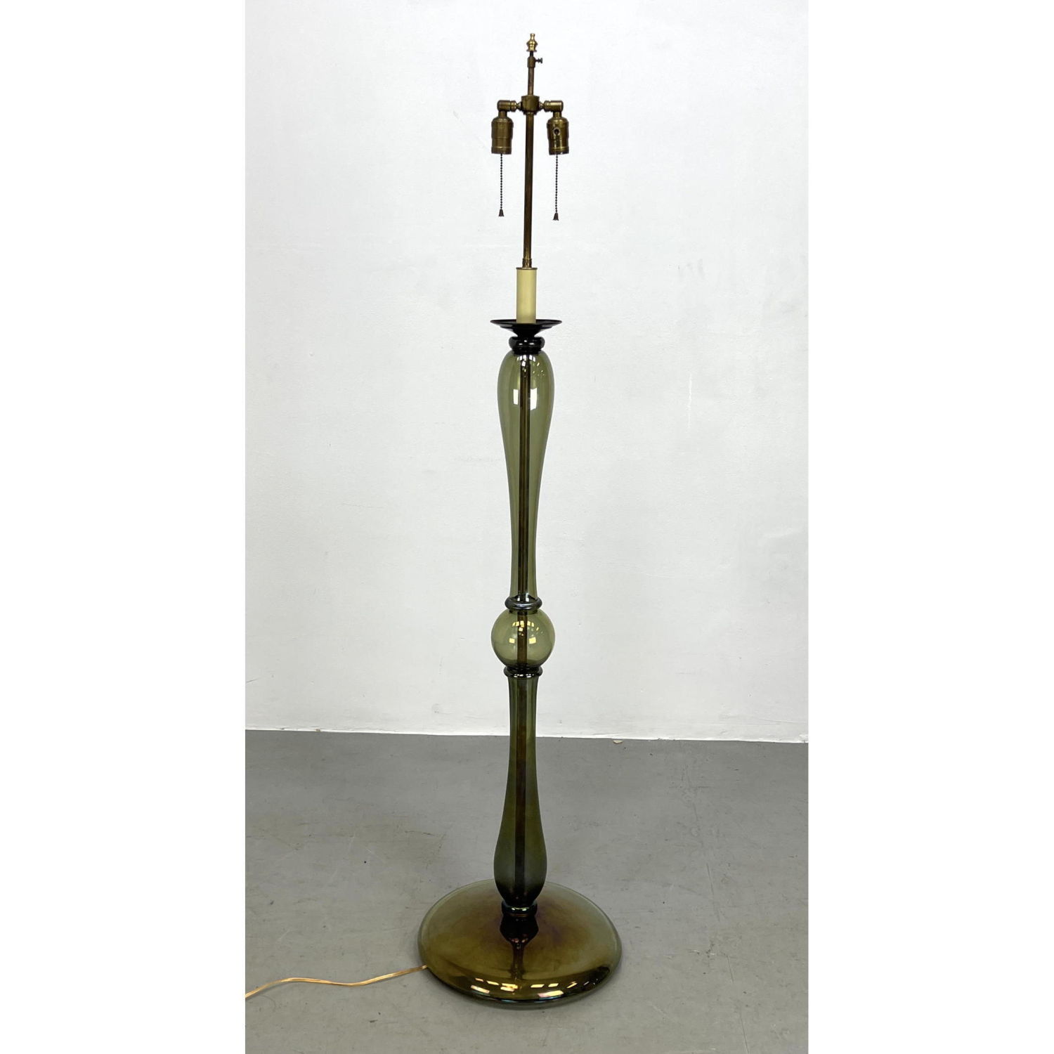 Appraisal: Seguso Style Murano Glass Floor Lamp Dimensions H inches W