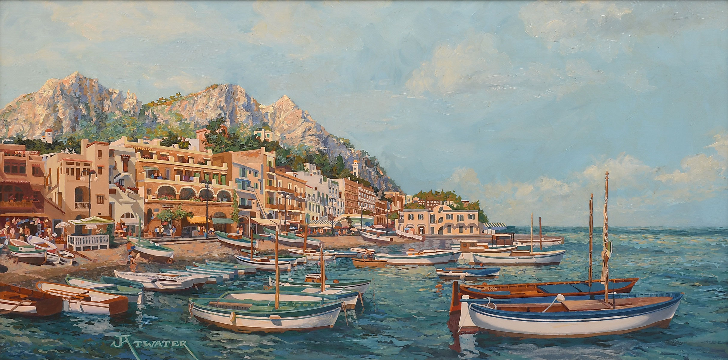 Appraisal: ATWATER John American - ''Capri'' Oil Masonite '' x ''