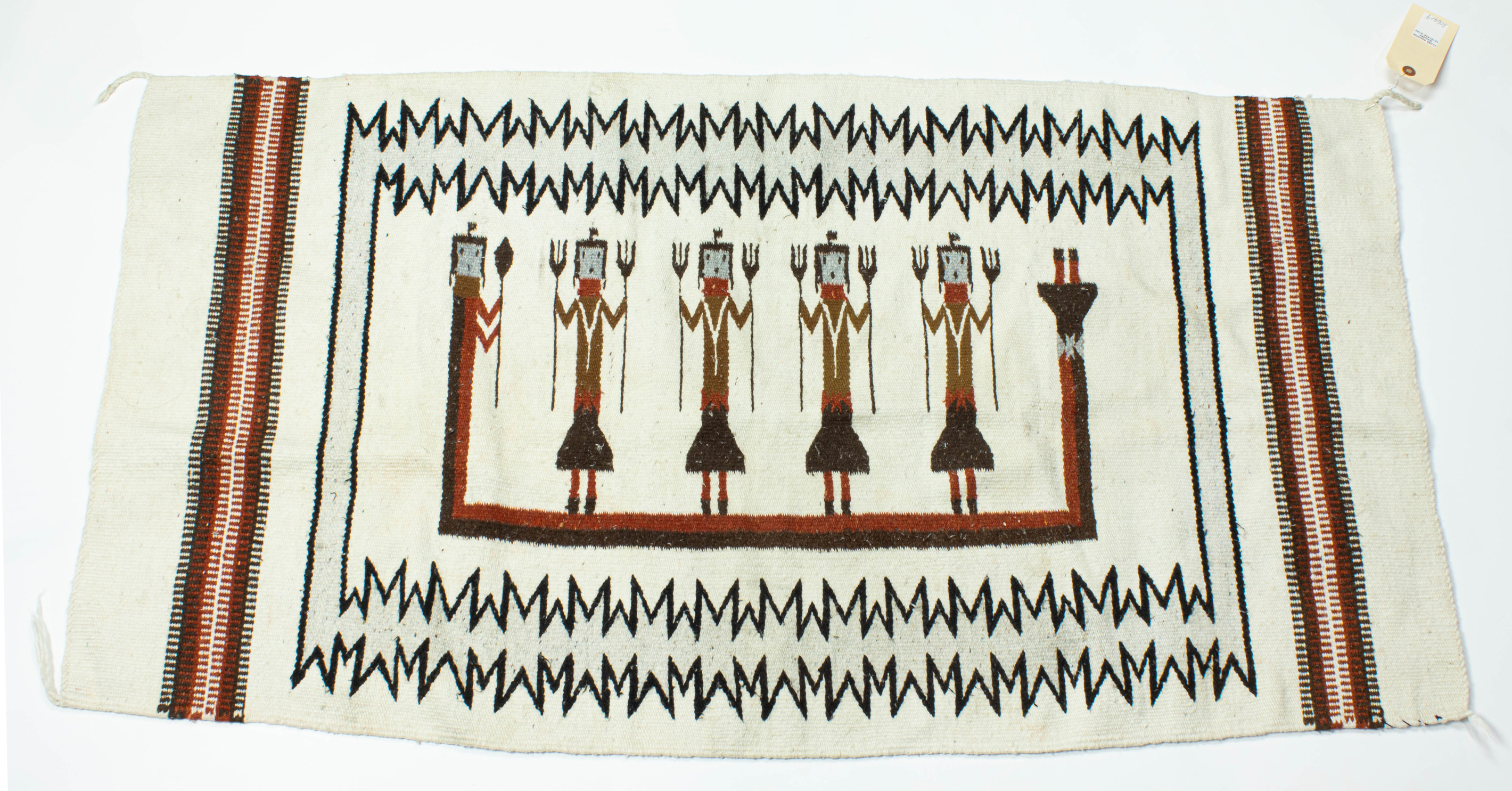 Appraisal: NAVAJO YEI BLANKET Navajo Yei blanket ' x '