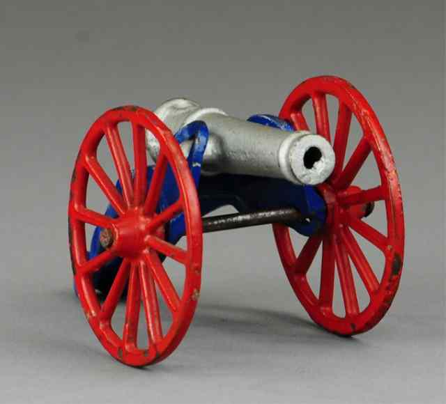 Appraisal: POWDER CANNON Maker unknown cast iron very early example painted