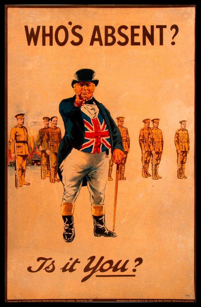 Appraisal: British World War I Poster Vintage World War I Poster