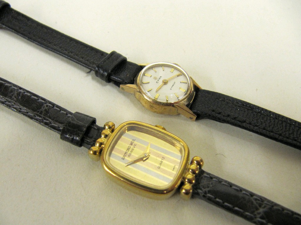 Appraisal: Lot comprising a ladies ct gold Cyma wrist watch and