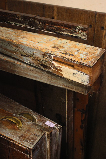 Appraisal: AN ANTIQUE RECTANGULAR PINE KITCHEN TABLE with square taping legs