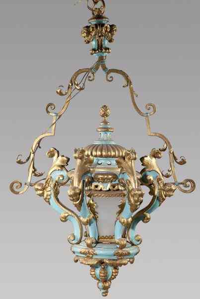 Appraisal: Venetian Large Ceiling Fixtureearly th century carved pierced gilt and