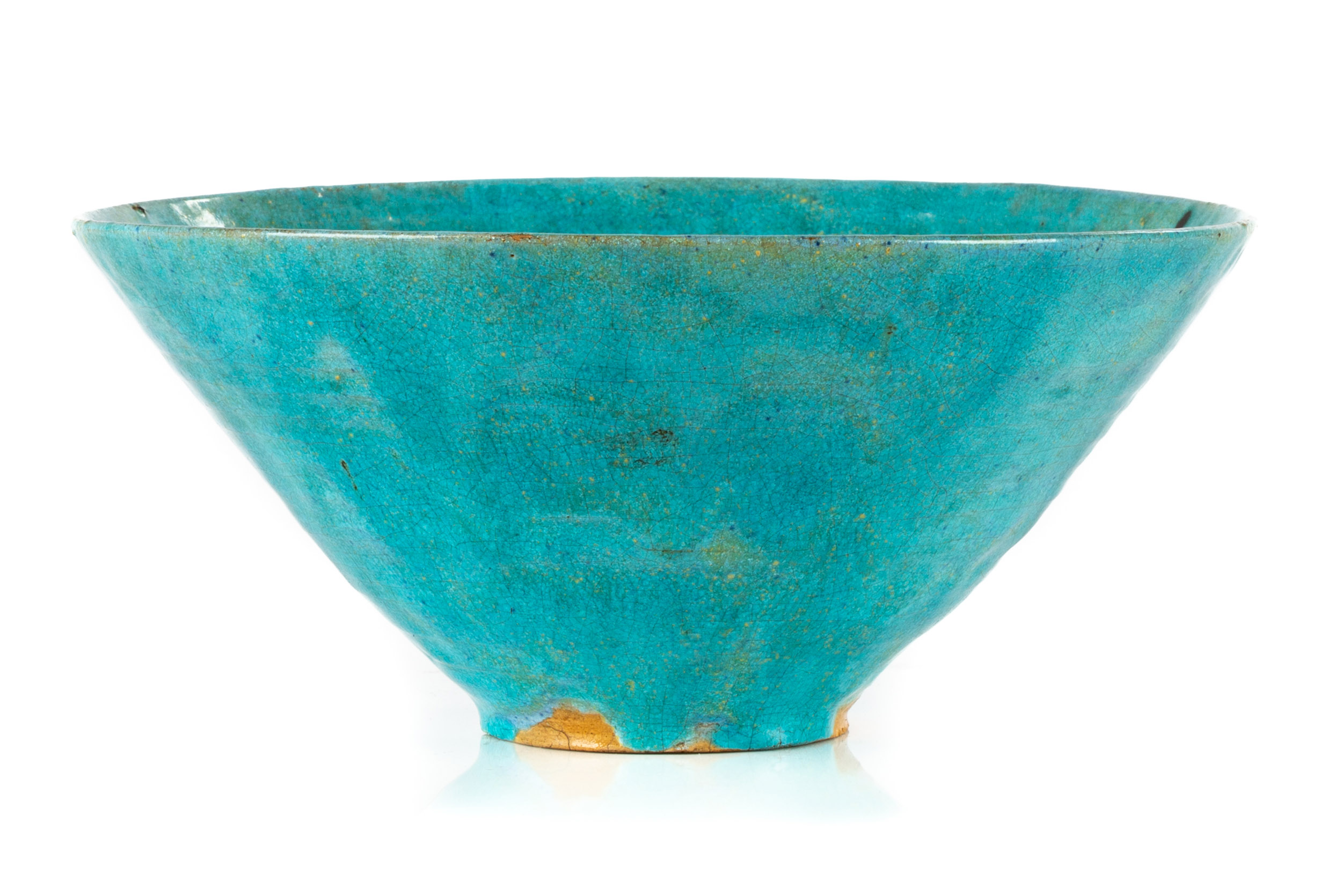 Appraisal: EARLY CHINESE ROBIN EGG BLUE GLAZE BOWL Early Chinese Robin