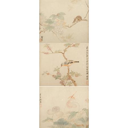 Appraisal: Ju Chao - Birds flowers or animals Estimate -