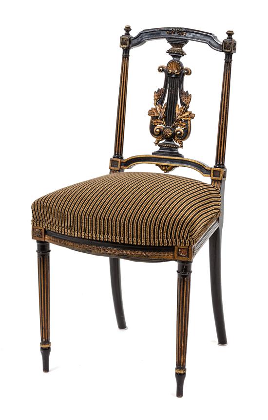 Appraisal: Sale Lot A Louis XVI Style Gilt Painted Side Chair