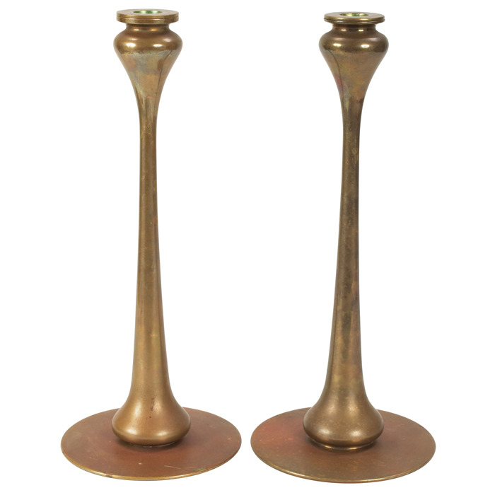 Appraisal: Jarvie candlesticks pair Kappa model original matched pair with original