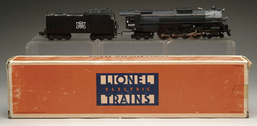 Appraisal: LIONEL ROCK ISLAND - - LOCOMOTIVE AND TENDER O Gauge