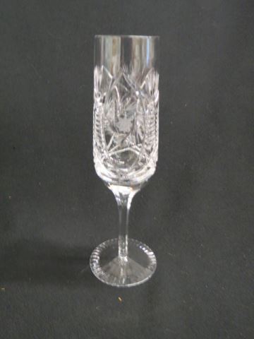 Appraisal: Fine Cut Crystal Fluted Champagnes excellent