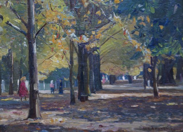 Appraisal: Will Ashton - Paris Summer Avenue oil on board signed