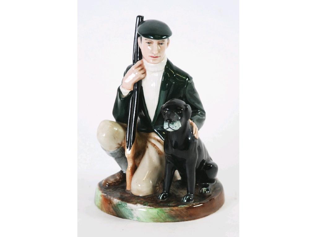 Appraisal: ROYAL DOULTON CHINA FIGURE 'THE GAMEKEEPER' HN cm high printed