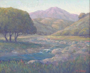 Appraisal: William Ballantine Dorsey American b California Landscape Oil on canvas