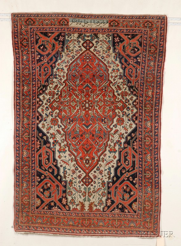 Appraisal: Malayer Rug Northwest Persia early th century ft in x