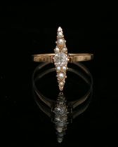 Appraisal: A Victorian Ladies Ring A charming ladies ring set with