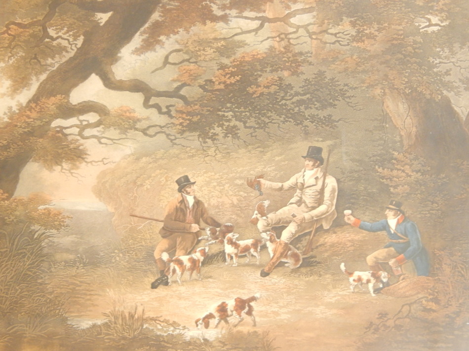 Appraisal: After Wolstenholme Hunting scene a set of four coloured prints