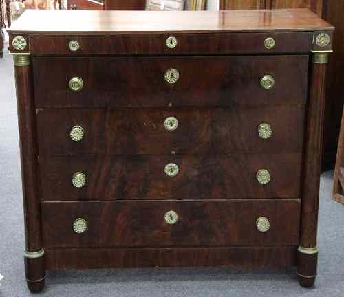 Appraisal: An th Century French secretaire chest fitted a long shallow