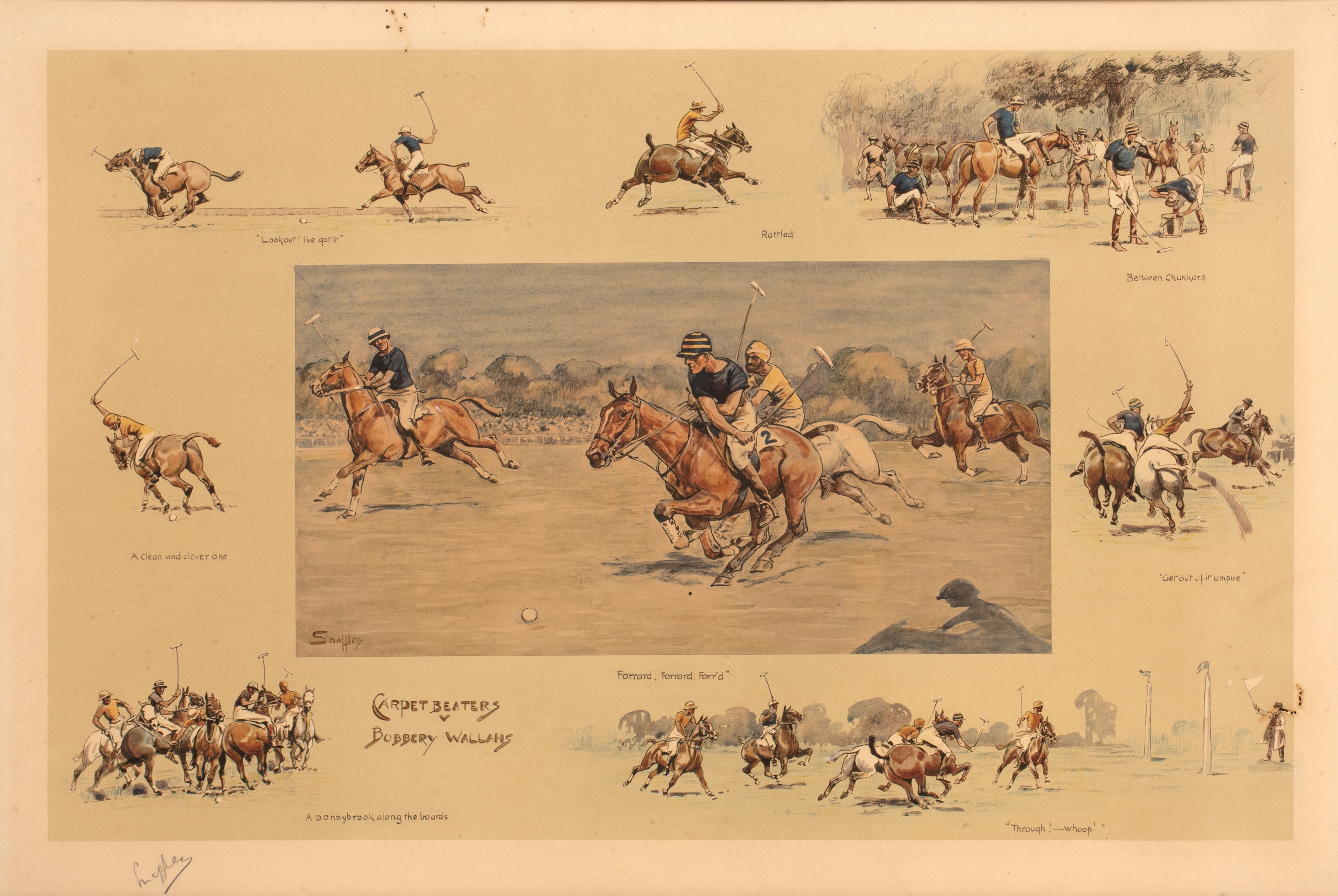 Appraisal: Charles Johnson Payne - 'Carpet Beaters v Bobbery Wallahs' coloured