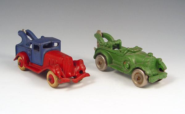 Appraisal: PIECE HUBLEY CAST IRON WRECKERS To include Take apart wrecker