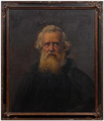 Appraisal: William Martin Shettle painting Colorado died portrait of older man