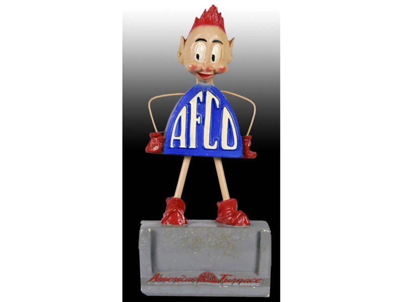 Appraisal: American Furnace Co AFCO Advertising Figure Description '' T Circa