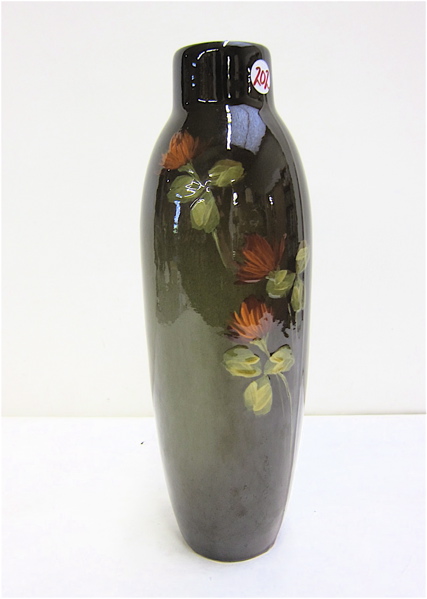 Appraisal: OWENS ART POTTERY VASE Utopian standard glaze with floral decoration