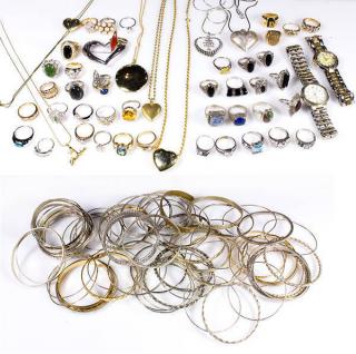 Appraisal: Collection of gem silver and fashion jewelry Collection of gem