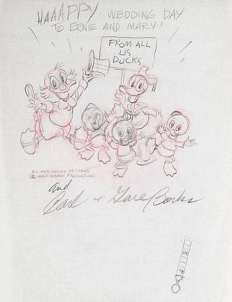 Appraisal: Carl Barks - Original Artwork for two Drawings of Donald