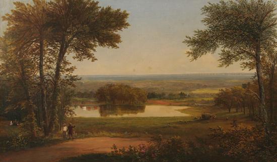 Appraisal: HUDSON RIVER SCHOOL American mid th Century A VIEW OF