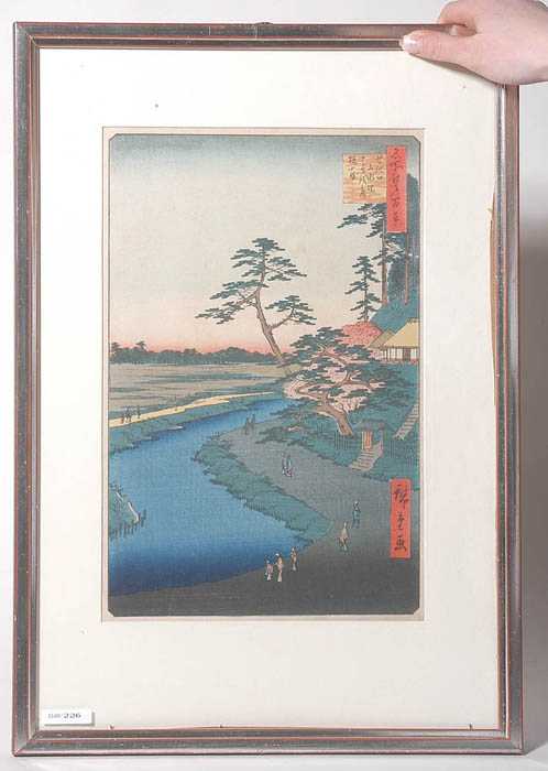 Appraisal: ANDO HIROSHIGE - From the series Edo meisho hyakkei Famous