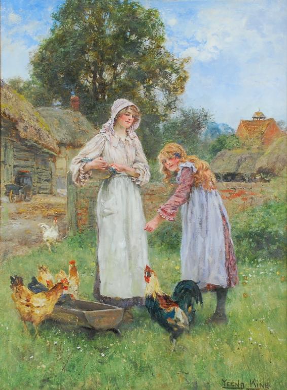 Appraisal: JOHN HENRY YEEND KING - OIL ON CANVAS Rural scene