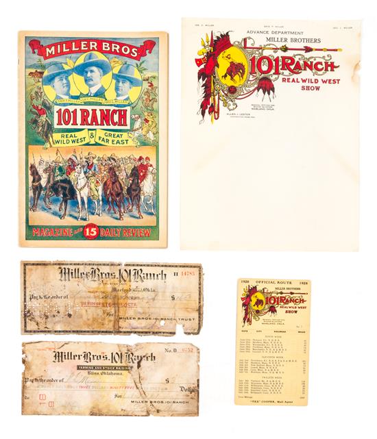 Appraisal: Sale Lot CIRCUS MILLER BROTHERS Collection containing one program dated