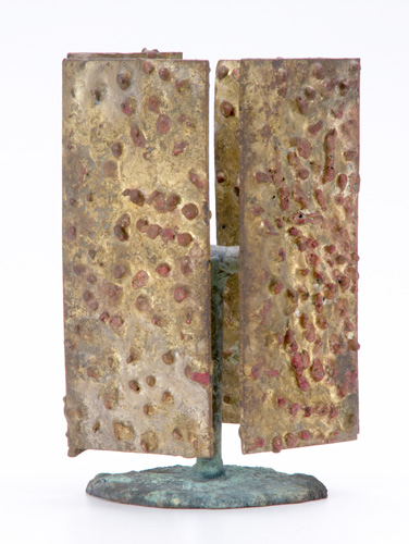 Appraisal: Harry Bertoia American - Untitled Gilded metal on bronze base